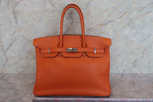 画像をギャラリービューアに読み込む, HERMES/エルメス バーキン35 トリヨンクレマンス オレンジ □I刻印 ハンドバッグ 700080103