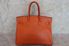 画像をギャラリービューアに読み込む, HERMES/エルメス バーキン35 トリヨンクレマンス オレンジ □I刻印 ハンドバッグ 700080103