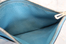 Load image into Gallery viewer, HERMES  Dogon GM Togo leather Blue jean □J Engraving Wallet 700020084
