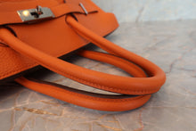 画像をギャラリービューアに読み込む, HERMES/エルメス バーキン35 トリヨンクレマンス オレンジ □I刻印 ハンドバッグ 700080103