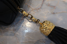 Load image into Gallery viewer, CHANEL Matelasse fringe chain shoulder bag Lambskin Black/Gold hadware Shoulder bag 700070089