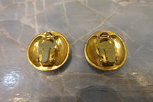 Load image into Gallery viewer, CHANEL CC mark Round earring Gold plate Gold Earring 700040097