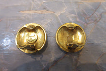 Load image into Gallery viewer, CHANEL CC mark Round earring Gold plate Gold Earring 700040097