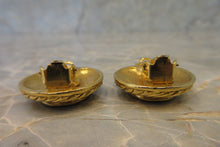 Load image into Gallery viewer, CHANEL CC mark Round earring Gold plate Gold Earring 700040097