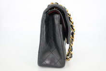 將圖片載入圖庫檢視器 CHANEL/シャネル マトラッセWフラップWチェーンショルダーバッグ ラムスキン ブラック/ゴールド金具 ショルダーバッグ 800090138