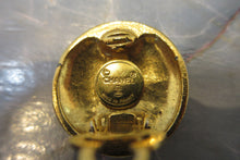 Load image into Gallery viewer, CHANEL CC mark Round earring Gold plate Gold Earring 700040097