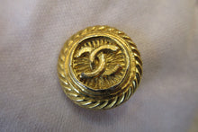 Load image into Gallery viewer, CHANEL CC mark Round earring Gold plate Gold Earring 700040097