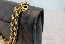 画像をギャラリービューアに読み込む, CHANEL/シャネル パリ限定マトラッセWフラップチェーンショルダーバッグ ラムスキン ブラック/ゴールド金具 ショルダーバッグ 800080146