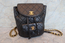 画像をギャラリービューアに読み込む, CHANEL/シャネル マトラッセチェーンリュック ラムスキン ブラック/ゴールド金具 リュック 700100222