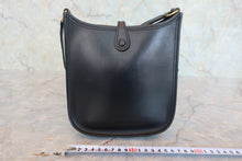 Load image into Gallery viewer, HERMES EVELYNE TPM Box carf leather Black □F Engraving Shoulder bag 800070032