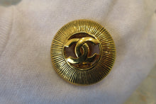 Load image into Gallery viewer, CHANEL CC mark Round earring Gold plate Gold Earring 700040094
