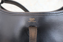 Load image into Gallery viewer, HERMES EVELYNE TPM Box carf leather Black □F Engraving Shoulder bag 800070032