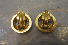 Load image into Gallery viewer, CHANEL CC mark Round earring Gold plate Gold Earring 700030149