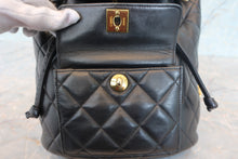 画像をギャラリービューアに読み込む, CHANEL/シャネル マトラッセチェーンリュック ラムスキン ブラック/ゴールド金具 リュック 700100222