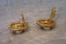 Load image into Gallery viewer, CHANEL CC mark Round earring Gold plate Gold Earring 700030149