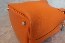 Load image into Gallery viewer, HERMES PICOTIN LOCK PM Clemence leather Apricot C Engraving Hand bag 700090158