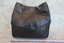 画像をギャラリービューアに読み込む, CHANEL/シャネル ココマーク巾着チェーンショルダーバッグ ラムスキン ブラック/シルバー金具 ショルダーバッグ 700100228