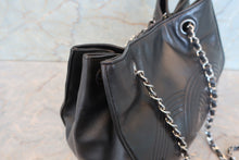 画像をギャラリービューアに読み込む, CHANEL/シャネル ココマーク巾着チェーンショルダーバッグ ラムスキン ブラック/シルバー金具 ショルダーバッグ 700100228