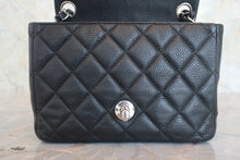 將圖片載入圖庫檢視器 CHANEL/シャネル ミニマトラッセシングルフラップチェーンショルダーバッグ キャビアスキン ブラック/シルバー金具 ショルダーバッグ 800060104