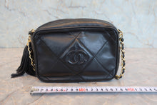 画像をギャラリービューアに読み込む, CHANEL/シャネル ココマークフリンジチェーンショルダーバッグ ラムスキン ブラック/ゴールド金具 ショルダーバッグ 800080155