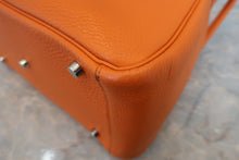 将图片加载到图库查看器,HERMES LINDY 30 Clemence leather Orange □P刻印 Shoulder bag 800020230