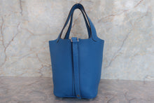 Load image into Gallery viewer, HERMES PICOTIN LOCK PM Clemence leather Mykonos □O Engraving Hand bag 700080143