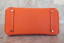 Load image into Gallery viewer, HERMES BIRKIN 30 Bi-color Togo leather Orange /Brown □G Engraving Hand bag 700120061