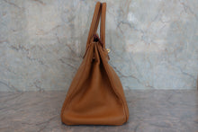 将图片加载到图库查看器,HERMES BIRKIN 35 Ardennes leather Natural □B刻印 Hand bag 800070026
