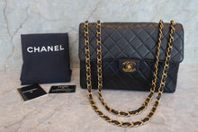 画像をギャラリービューアに読み込む, CHANEL/シャネル 中マトラッセシングルフラップチェーンショルダーバッグ ラムスキン ブラック/ゴールド金具 ショルダーバッグ 800010069
