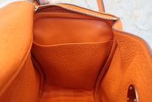 将图片加载到图库查看器,HERMES LINDY 30 Clemence leather Orange □P刻印 Shoulder bag 800020230