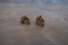 將圖片載入圖庫檢視器 NINA RICCI/ニナリッチ ラインストーンイヤリング 金メッキ ゴールド イヤリング 300010063