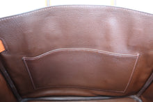 Load image into Gallery viewer, HERMES BIRKIN 30 Bi-color Togo leather Orange /Brown □G Engraving Hand bag 700120061