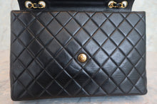 画像をギャラリービューアに読み込む, CHANEL/シャネル 中マトラッセシングルフラップチェーンショルダーバッグ ラムスキン ブラック/ゴールド金具 ショルダーバッグ 800010069