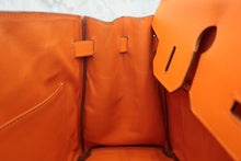 画像をギャラリービューアに読み込む, HERMES/エルメス バーキン30 ヴォーエプソン オレンジ □L刻印 ハンドバッグ 800030096