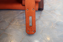 Load image into Gallery viewer, HERMES BIRKIN 30 Bi-color Togo leather Orange /Brown □G Engraving Hand bag 700120061