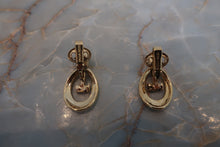 將圖片載入圖庫檢視器 NINA RICCI/ニナリッチ ロゴイヤリング 金メッキ ゴールド イヤリング 300010101