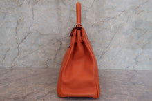 将图片加载到图库查看器,HERMES  KELLY 35 Togo leather Orange □Q刻印 Shoulder bag 700090231