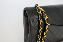 將圖片載入圖庫檢視器 CHANEL/シャネル マトラッセWフラップWチェーンショルダーバッグ ラムスキン ブラック/ゴールド金具 ショルダーバッグ 800090163