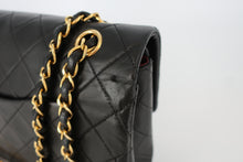 將圖片載入圖庫檢視器 CHANEL/シャネル マトラッセWフラップWチェーンショルダーバッグ ラムスキン ブラック/ゴールド金具 ショルダーバッグ 800090163