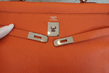 将图片加载到图库查看器,HERMES  KELLY 35 Togo leather Orange □Q刻印 Shoulder bag 700090231