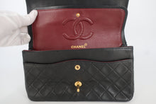 將圖片載入圖庫檢視器 CHANEL/シャネル マトラッセWフラップWチェーンショルダーバッグ ラムスキン ブラック/ゴールド金具 ショルダーバッグ 800090163