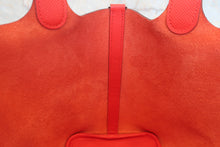 画像をギャラリービューアに読み込む, HERMES/エルメス ピコタンロックPMトレサージュ ヴォーエプソン ルージュクー/ブルーノール/ルージュアッシュ D刻印 ハンドバッグ 800020250