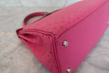 將圖片載入圖庫檢視器 HERMES/エルメス ケリー28 オーストリッチ フューシャピンク □H刻印 ショルダーバッグ 700090215
