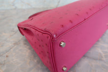 將圖片載入圖庫檢視器 HERMES/エルメス ケリー28 オーストリッチ フューシャピンク □H刻印 ショルダーバッグ 700090215
