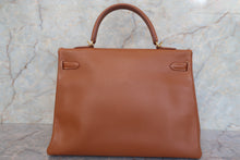 将图片加载到图库查看器,HERMES KELLY 35 Graine Couchevel leather Gold □D刻印 Shoulder bag 700120030