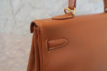 将图片加载到图库查看器,HERMES KELLY 35 Graine Couchevel leather Gold □D刻印 Shoulder bag 700120030