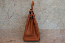 将图片加载到图库查看器,HERMES KELLY 35 Graine Couchevel leather Gold □D刻印 Shoulder bag 700120030