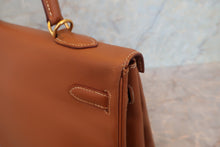 将图片加载到图库查看器,HERMES KELLY 35 Graine Couchevel leather Gold □D刻印 Shoulder bag 700120030