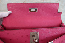 將圖片載入圖庫檢視器 HERMES/エルメス ケリー28 オーストリッチ フューシャピンク □H刻印 ショルダーバッグ 700090215