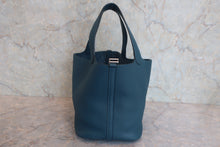 将图片加载到图库查看器,HERMES PICOTIN LOCK MM Clemence leather Cobait X刻印 Hand bag 800020212